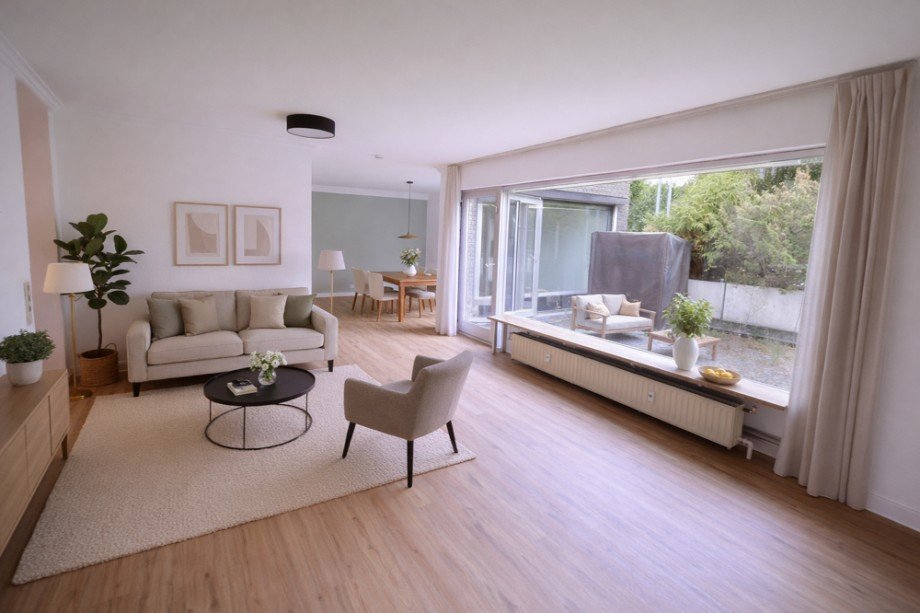 Wohnzimmer (Staging) Penthousewohnung Hamburg / Marienthal