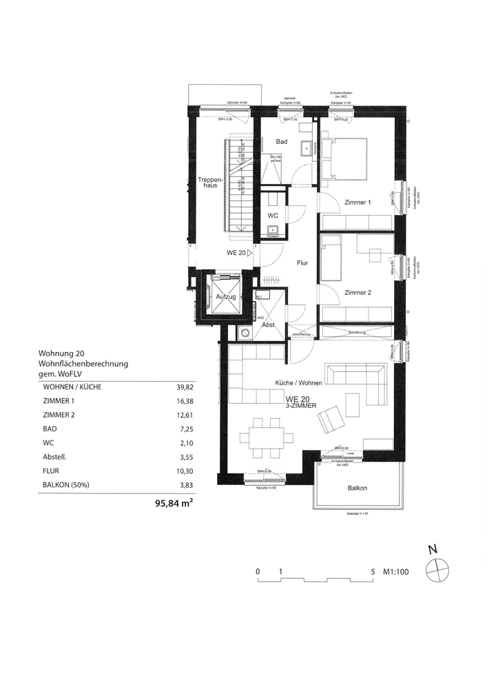 Grundriss Etagenwohnung Wedel
