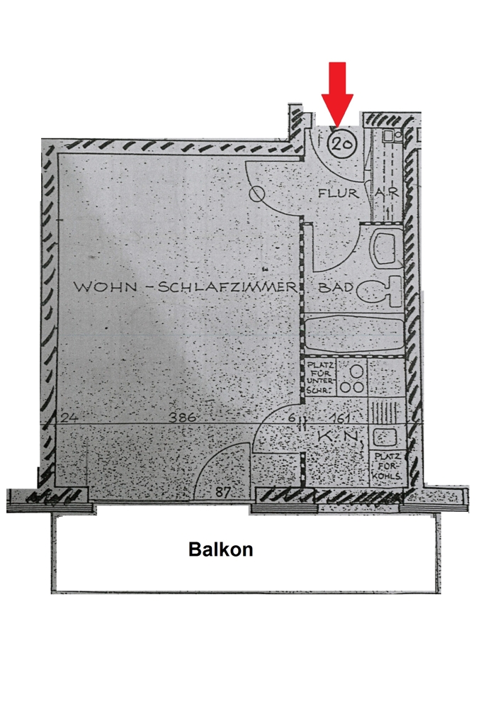 Grundriss Etagenwohnung Hamburg / Meiendorf