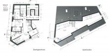 Grundriss Exklusive Maisonettewohnung im Dachgeschoss mit Spitzboden, Balkon und Loggia