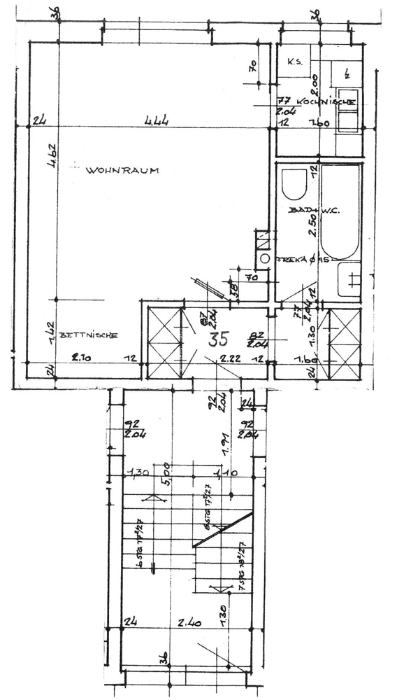 Grundriss Etagenwohnung Hamburg / Meiendorf
