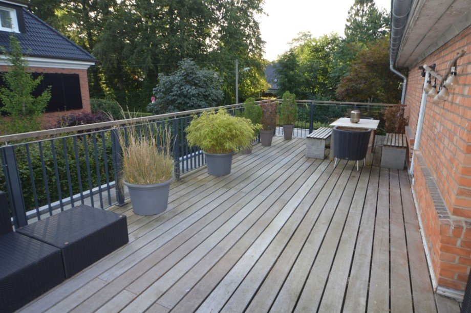 Dachterrasse Doppelhaush�lfte Hamburg