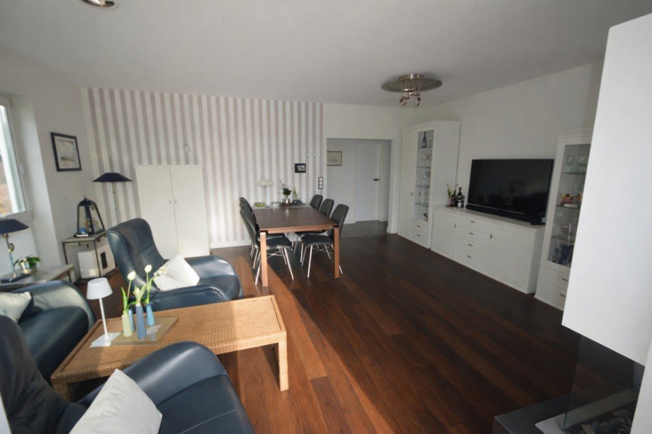 Wohnzimmer Penthousewohnung Hamburg / Boberg