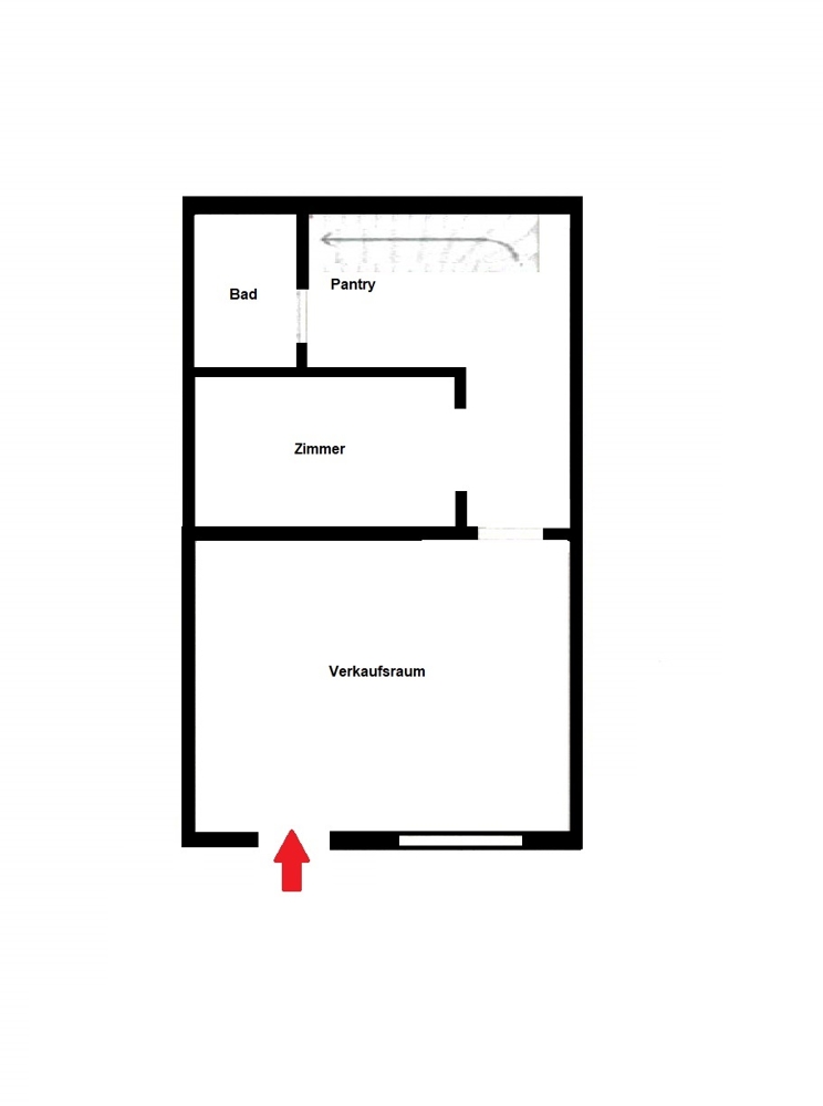 Grundriss EG B�rofl�che Hamburg