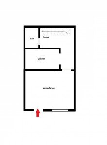 Grundriss EG Individuelle Laden-/ B�rofl�che 
in Langenhorn zu vermieten