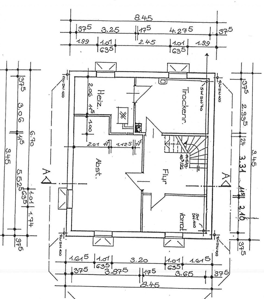 Grundriss Keller Zweifamilienhaus Escheburg
