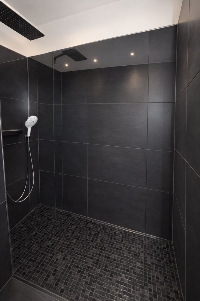 Walk-in Dusche Penthousewohnung Hamburg / Boberg