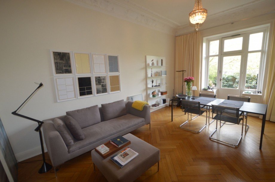 Wohnzimmer Etagenwohnung Hamburg Harvestehude