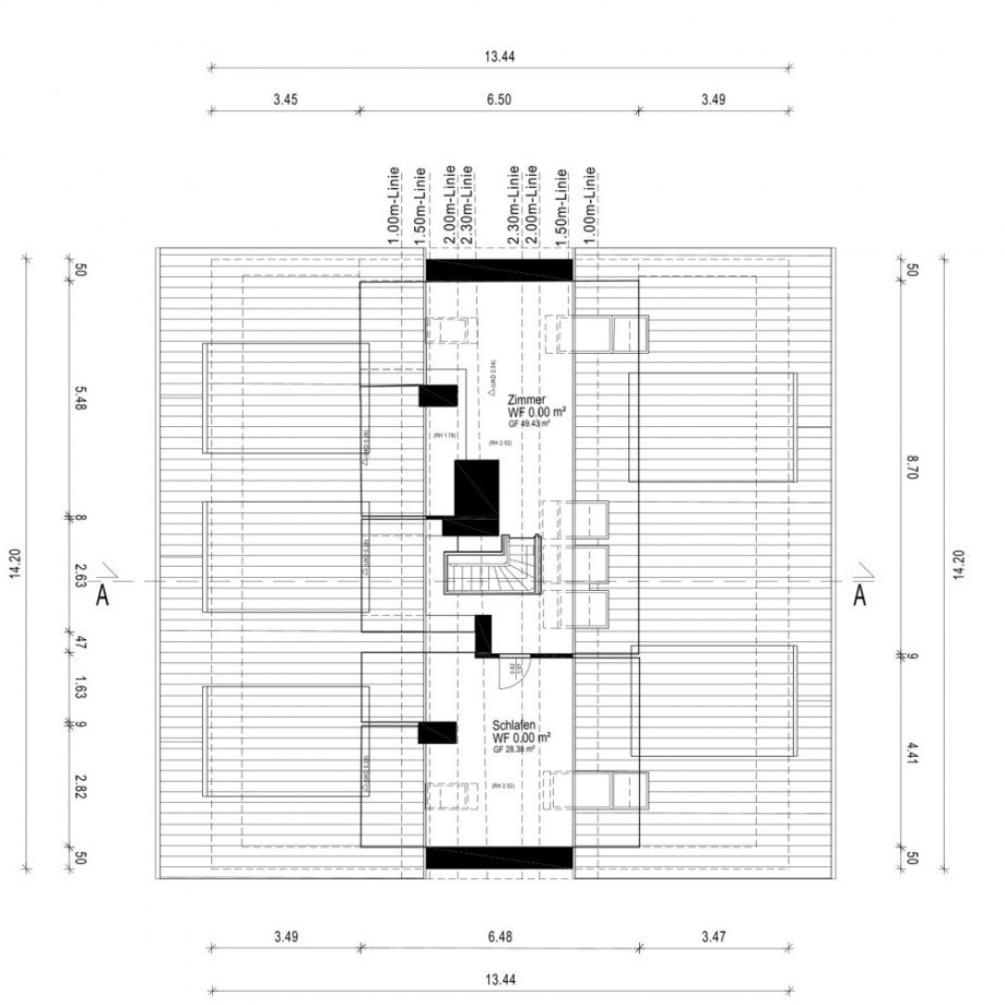 Grundriss DG Maisonettewohnung Hamburg