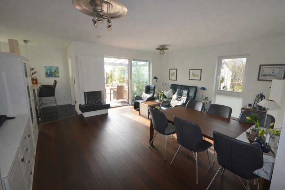 Wohnzimmer Penthousewohnung Hamburg / Boberg