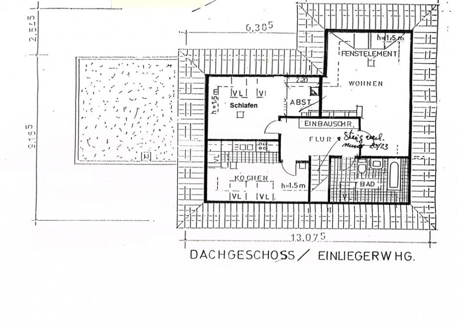 Grundriss Dachgeschoss - bearbeitet Einfamilienhaus Gr�nendeich
