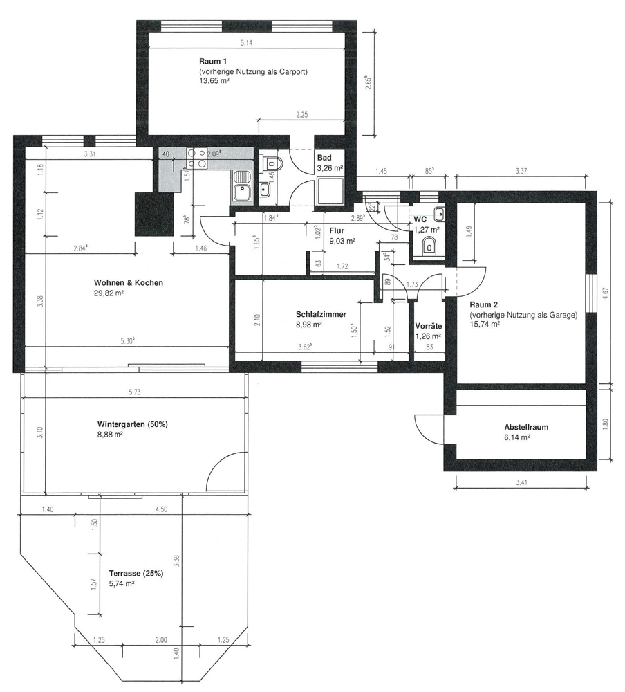 Grundriss Bungalow Scharbeutz