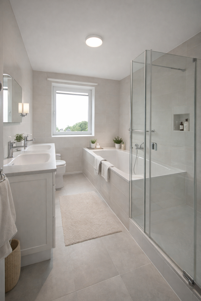 Bad (Staging) Penthousewohnung Hamburg / Marienthal