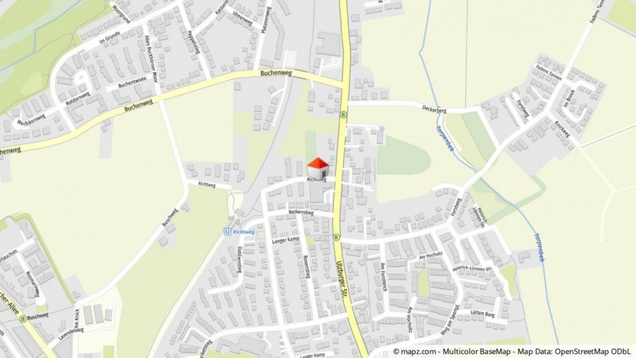 Kartenausschnitt Etagenwohnung Norderstedt