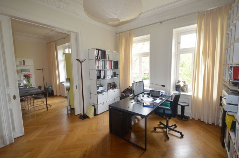 Arbeitszimmer Etagenwohnung Hamburg Harvestehude
