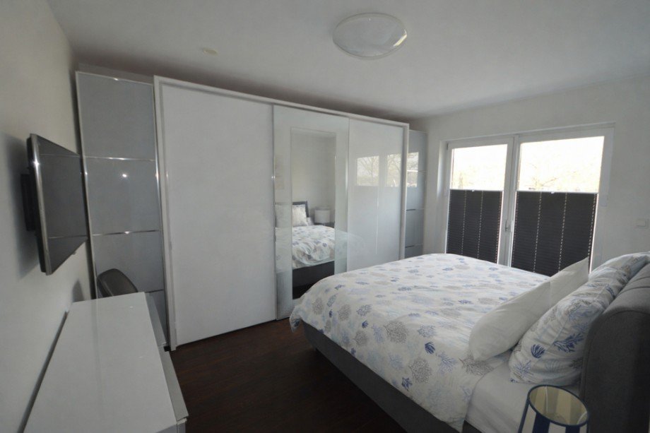 Schlafzimmer Penthousewohnung Hamburg / Boberg