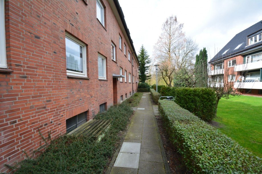 Hausansicht Erdgeschosswohnung Hamburg
