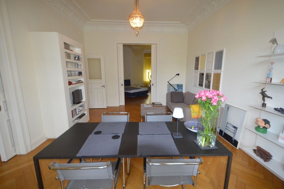 Wohnzimmer Etagenwohnung Hamburg Harvestehude