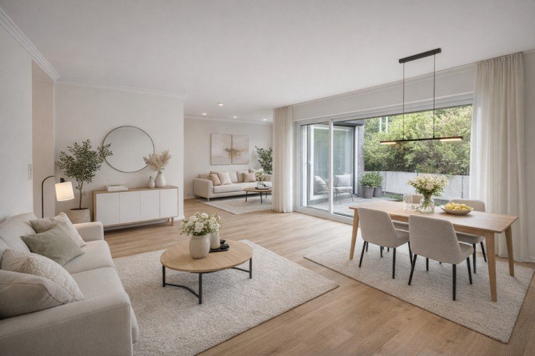 Wohnzimmer (Staging) Hamburg / Marienthal - Marienthal (Stadtteil) Penthousewohnung Gro�z�giges Penthouse in ruhiger Wohnlage von Marienthal zu verkaufen!