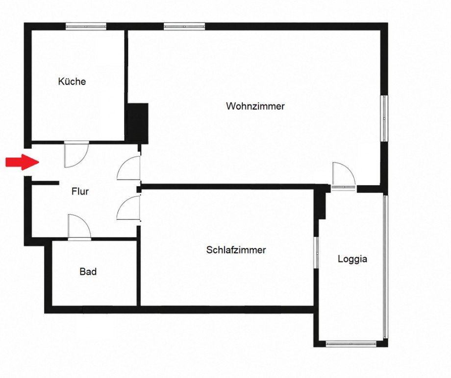 Grundriss Etagenwohnung Hamburg / Gro� Borstel