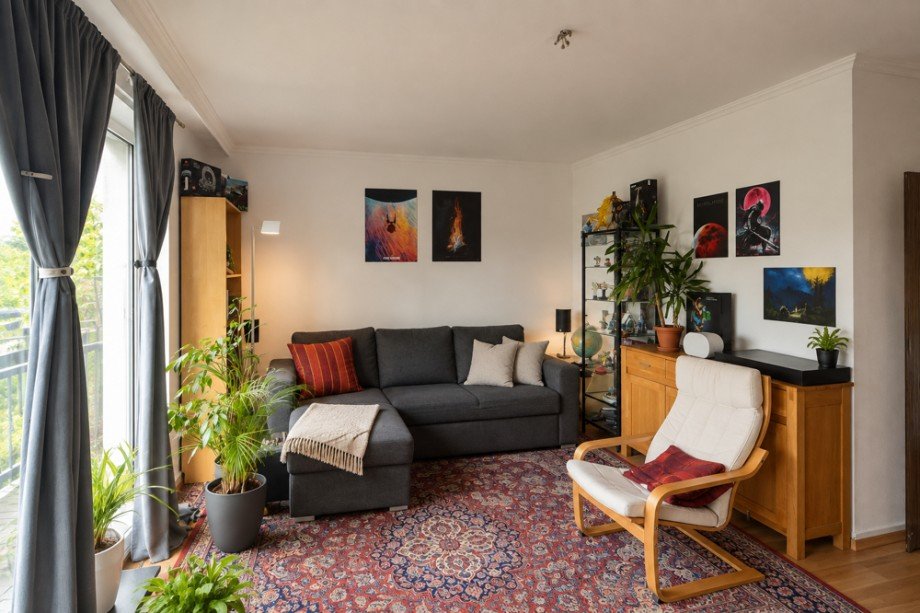 Wohnzimmer Penthousewohnung Hamburg