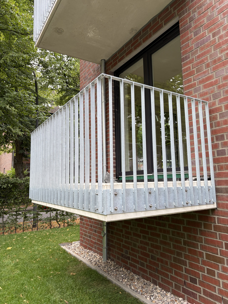 Balkon Erdgeschosswohnung Hamburg