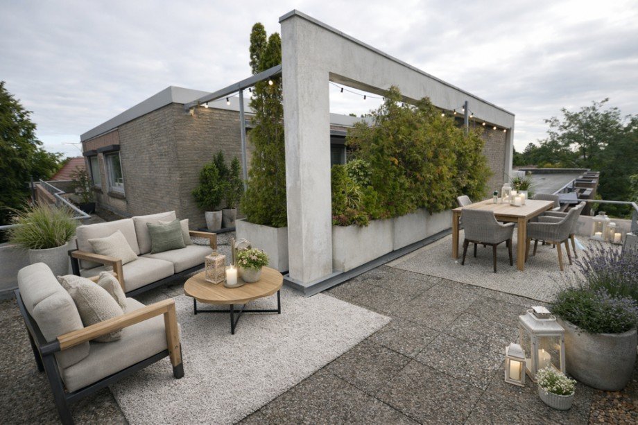 Terrasse (Staging) Penthousewohnung Hamburg / Marienthal