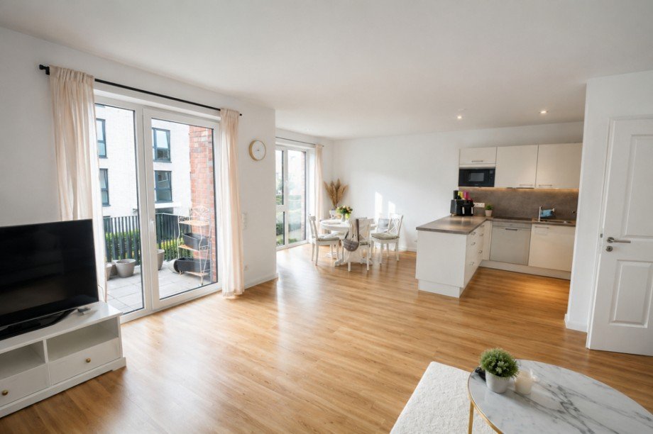 Wohnzimmer Etagenwohnung Wedel