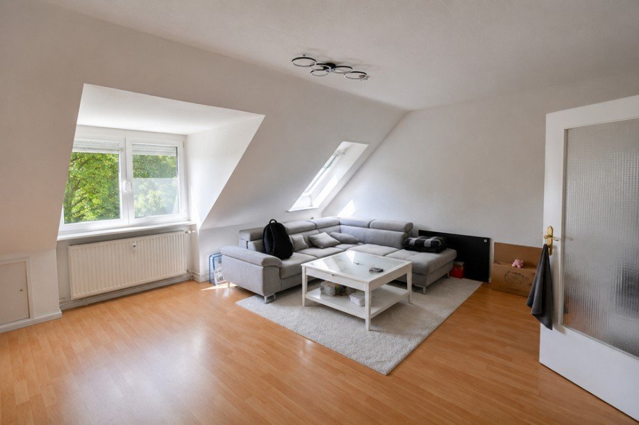 Wohnzimmer Dachgeschosswohnung Hamburg
