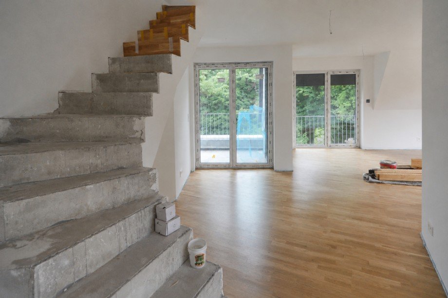 Treppe zum Spitzboden Dachgeschosswohnung Hamburg