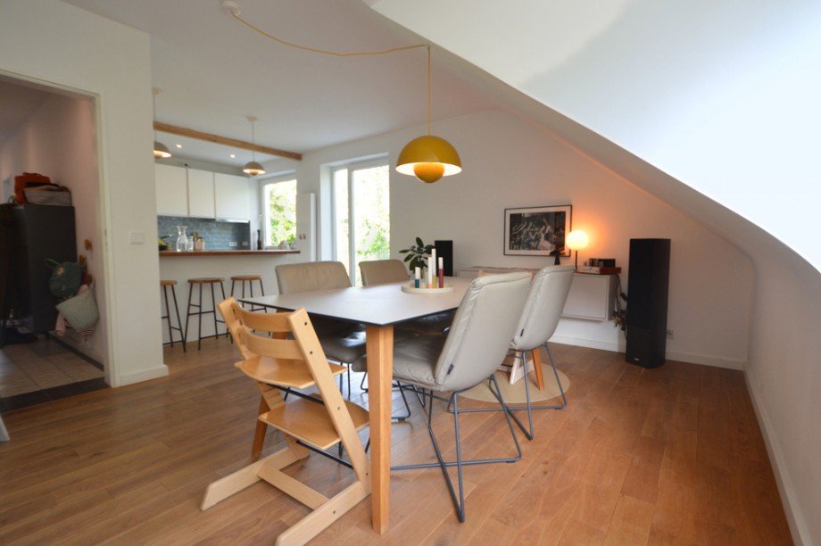Wohn-/Essbereich mit Blick zur K�che Maisonettewohnung Hamburg