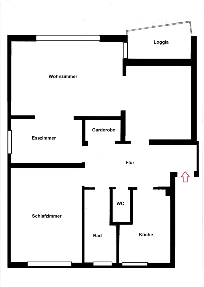 Grundriss Etagenwohnung Hamburg