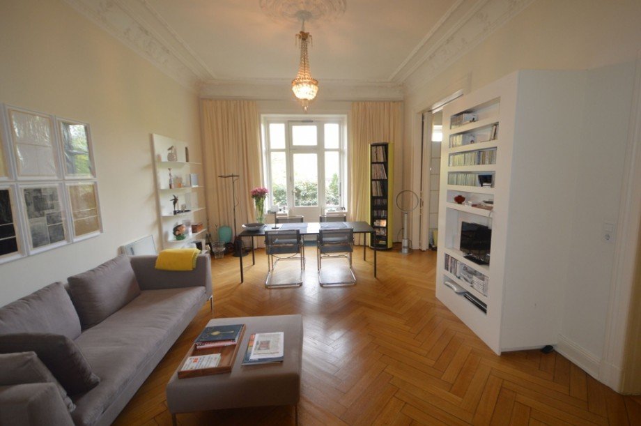 Wohnzimmer Etagenwohnung Hamburg Harvestehude
