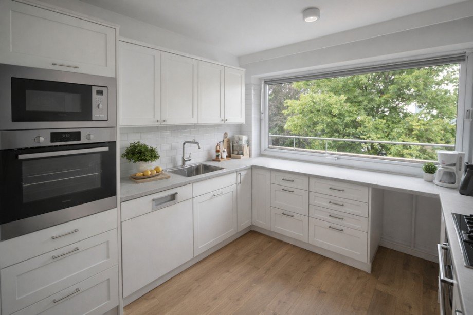 K�che (Staging) Penthousewohnung Hamburg / Marienthal